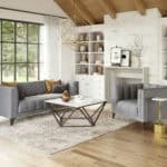 Modern Armchair with Steel Legs and Armrest Support 10 Modern Armchair with Steel Legs and Armrest Support