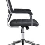 Mid Century Modern Black Office Chair with Chrome Base 13 Mid Century Modern Black Office Chair with Chrome Base