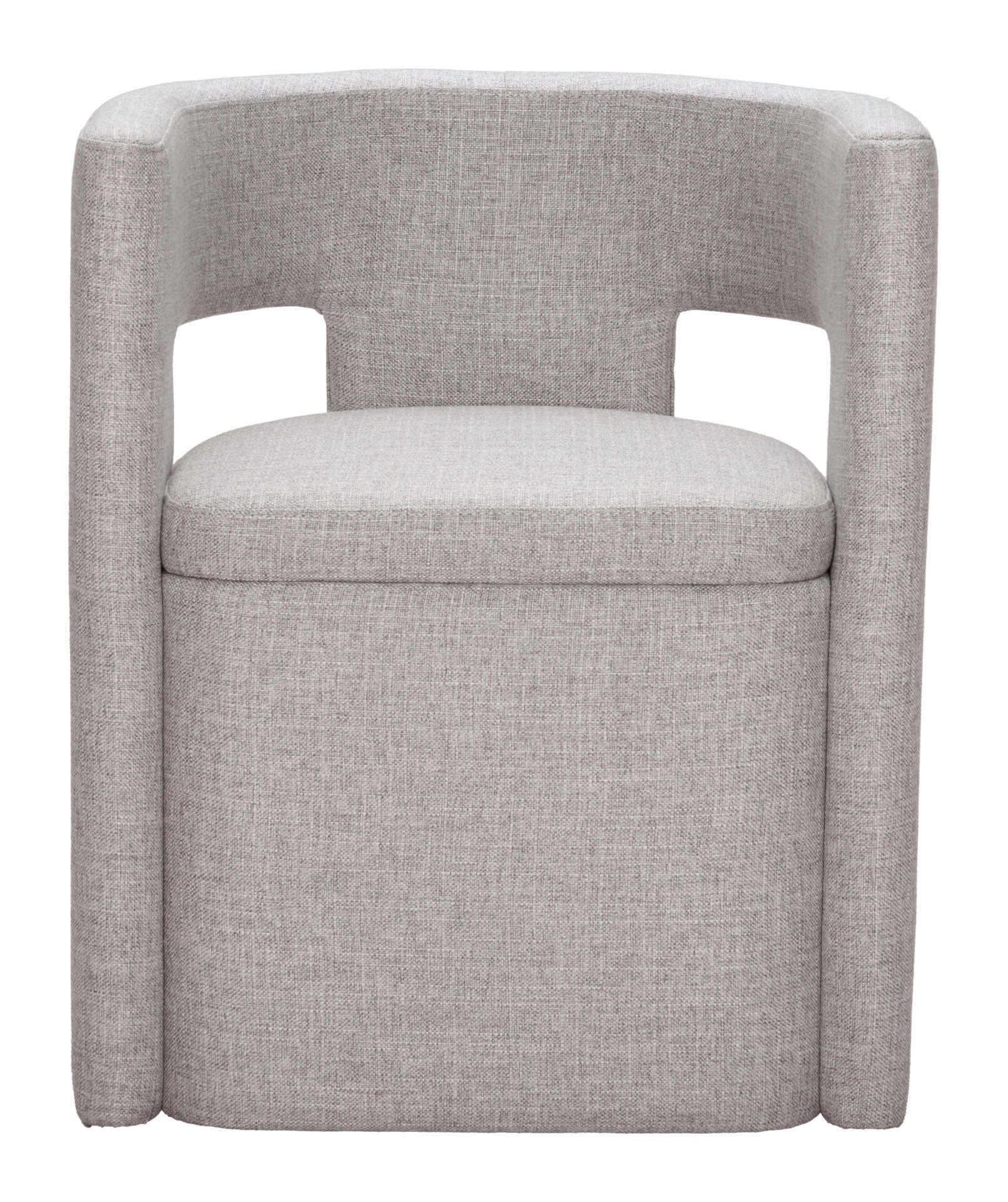 Versatile Gray Dining Chair with Hidden Storage Compartment and Armrests 3 Versatile Gray Dining Chair with Hidden Storage Compartment and Armrests - Image 3