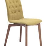 Mid-Century Modern Tufted Dining Chair Pea Green (Set of 2) 9 Mid-Century Modern Tufted Dining Chair Pea Green (Set of 2)