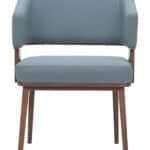 Modern Gray and Walnut Dining Chair with Faux Wood Legs 10 Modern Gray and Walnut Dining Chair with Faux Wood Legs