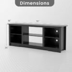 70 Inch TV Stand with Adjustable Shelves and Storage 33 70 Inch TV Stand with Adjustable Shelves and Storage