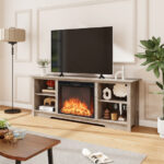 70 Inch TV Stand with Adjustable Shelves and Storage 36 70 Inch TV Stand with Adjustable Shelves and Storage