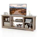 70 Inch TV Stand with Adjustable Shelves and Storage 38 70 Inch TV Stand with Adjustable Shelves and Storage