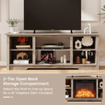 70 Inch TV Stand with Adjustable Shelves and Storage 42 70 Inch TV Stand with Adjustable Shelves and Storage