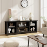 70 Inch TV Stand with Adjustable Shelves and Storage 30 70 Inch TV Stand with Adjustable Shelves and Storage