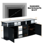 70 Inch TV Stand with Cabinets and Shelves for Storage 25 70 Inch TV Stand with Cabinets and Shelves for Storage