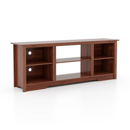70 Inch TV Stand with Adjustable Shelves and Storage - Image 4