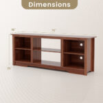 70 Inch TV Stand with Adjustable Shelves and Storage 26 70 Inch TV Stand with Adjustable Shelves and Storage