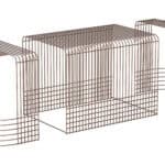 Modern Industrial Coffee Table Set with Steel Wire Frame (Set of 3) 11 Modern Industrial Coffee Table Set with Steel Wire Frame (Set of 3)