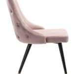 Velvet Tufted Dining Chair with Brass Legs (Set of 2) 14 Velvet Tufted Dining Chair with Brass Legs (Set of 2)