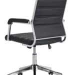 Mid Century Modern Black Office Chair with Chrome Base 16 Mid Century Modern Black Office Chair with Chrome Base