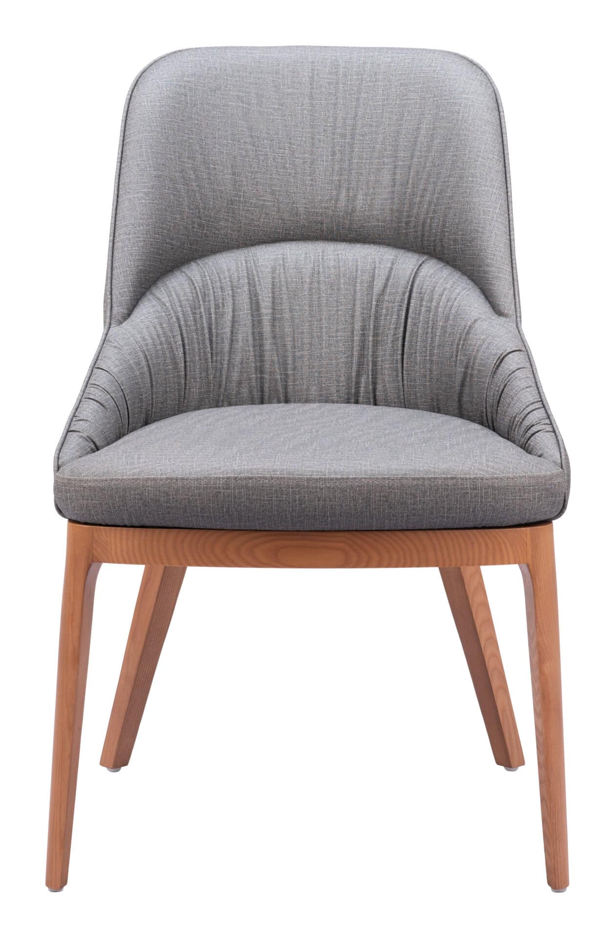 Slate Gray Dining Chairs with Ash Wood Legs (Set of 2) 3 Slate Gray Dining Chairs with Ash Wood Legs (Set of 2) - Image 3