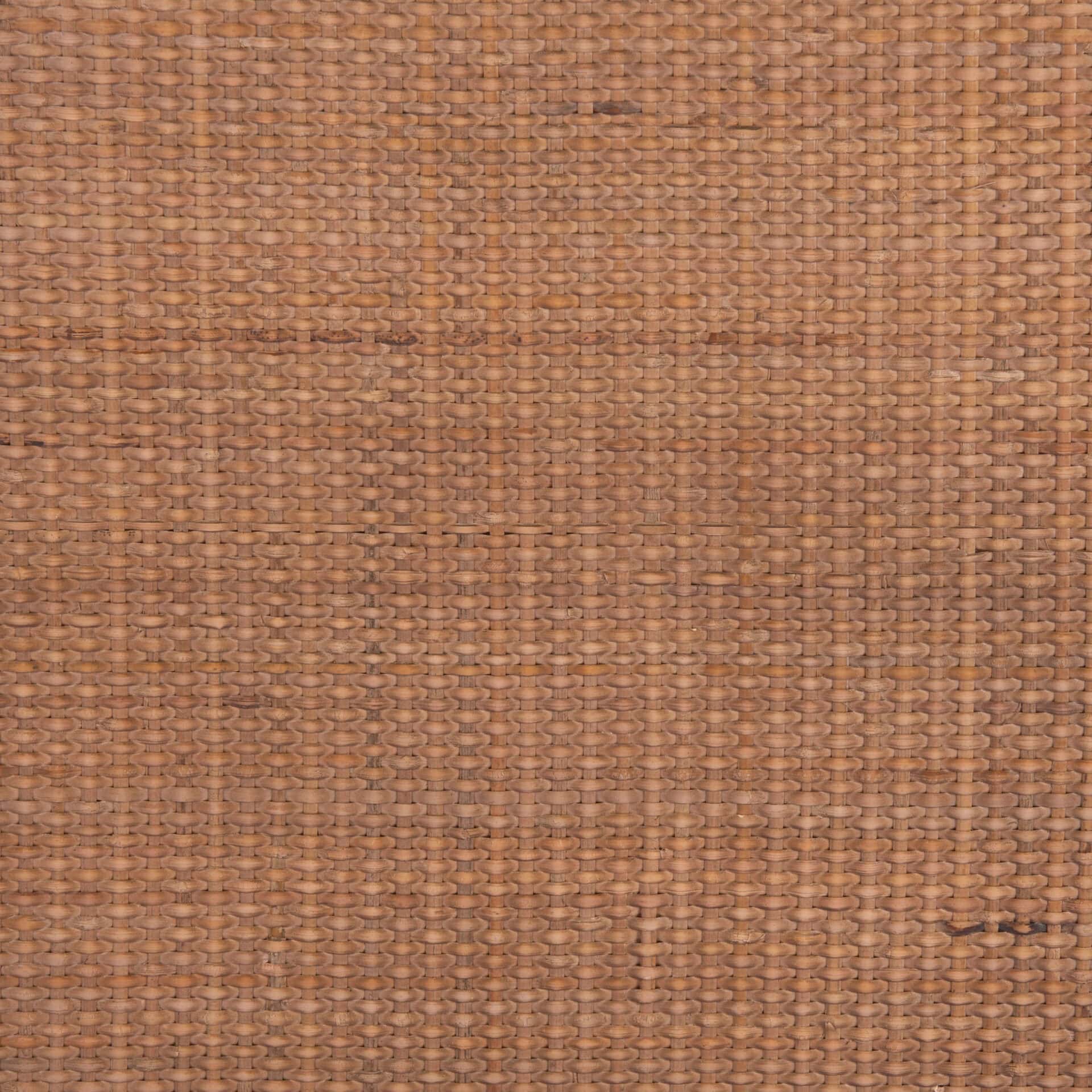 Round Wood and Rattan Side Table with Steel Frame 7 Round Wood and Rattan Side Table with Steel Frame - Image 7
