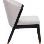 Misty Gray Dining Chair with Wood Frame and Stainless Steel Legs 13 Misty Gray Dining Chair with Wood Frame and Stainless Steel Legs