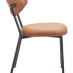 Modern Faux Leather Dining Chair with Steel Frame (Set of 2) 10 Modern Faux Leather Dining Chair with Steel Frame (Set of 2)