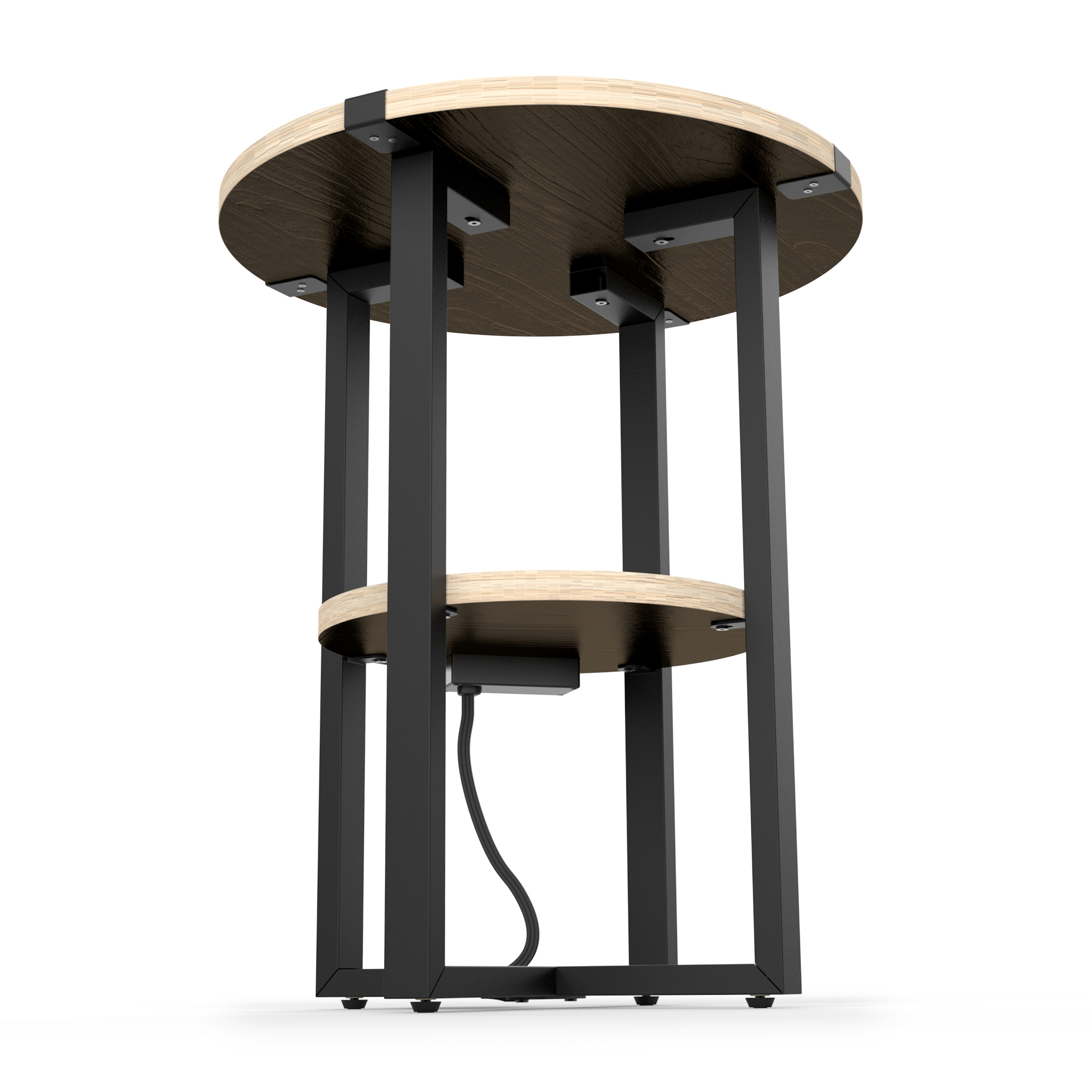 chicago bears laser etched charging station side table