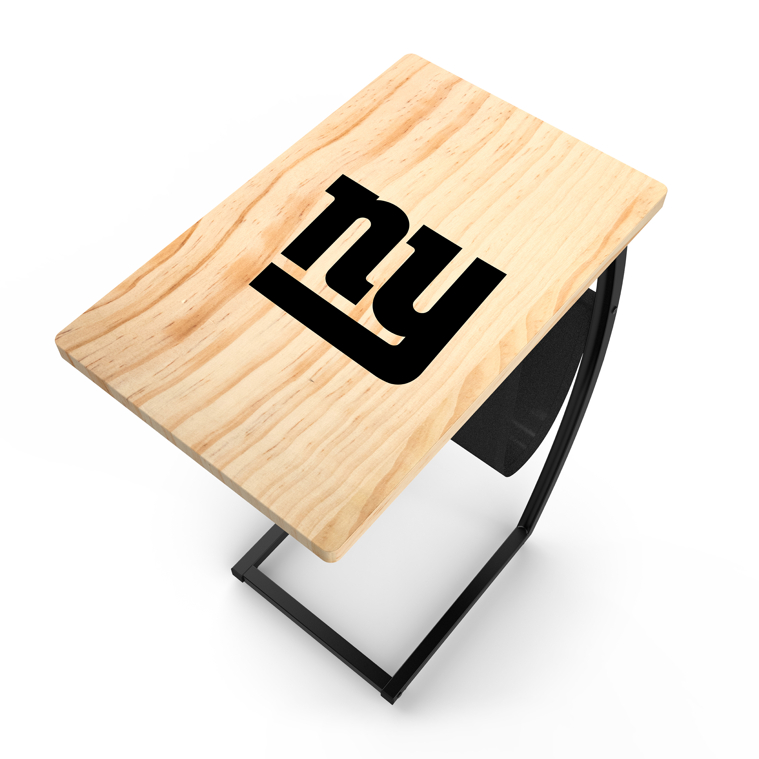 new york giants laser etched c-shape side table