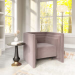 Taupe Velvet Armchair with Modern Design and Armrest Support 12 Taupe Velvet Armchair with Modern Design and Armrest Support