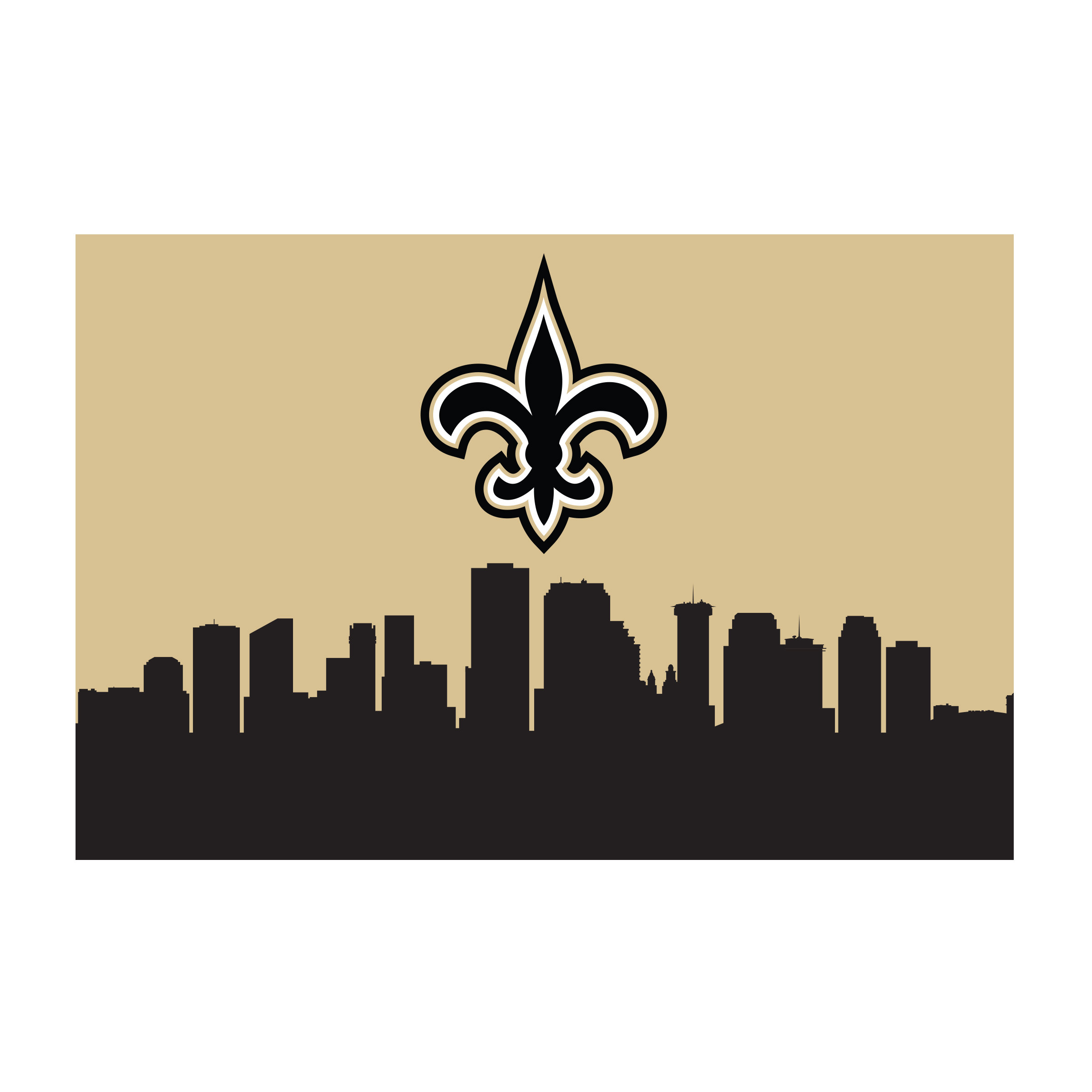 saints cityscape hometown 2x3 washable area rug nfl