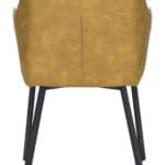 Yellow Mid-Century Modern Vinyl Armchair with Armrests (Set of 2) 15 Yellow Mid-Century Modern Vinyl Armchair with Armrests (Set of 2)