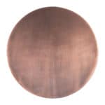 Bronze Steel Frame Round Side Table with Painted Wood Top
