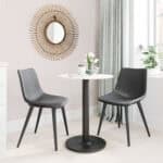 Modern Industrial Dining or Office Chair in Vintage Black (Set of 2) 10 Modern Industrial Dining or Office Chair in Vintage Black (Set of 2)