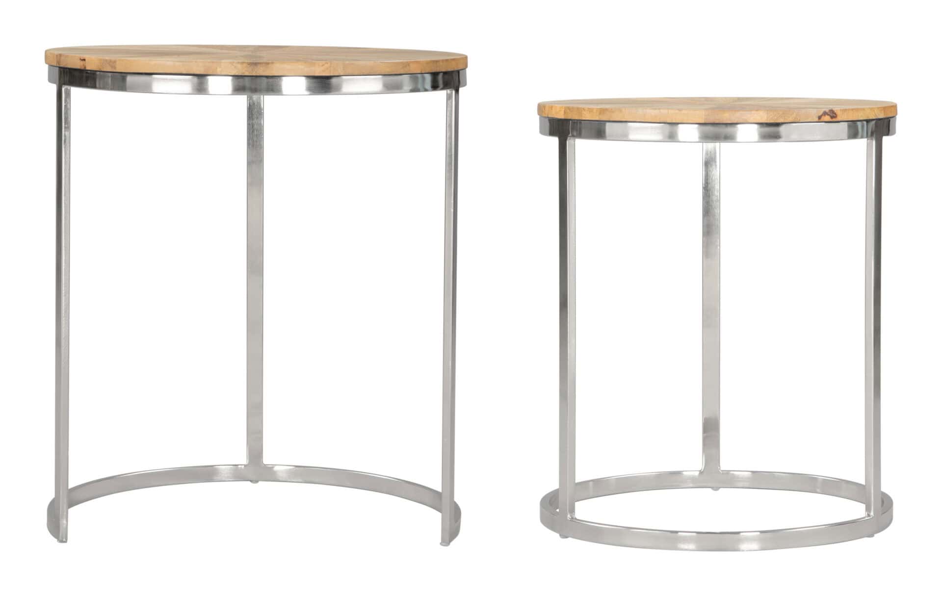 Natural Acacia Wood Coffee and Side Table Set (Set of 2) 7 Natural Acacia Wood Coffee and Side Table Set (Set of 2) - Image 7