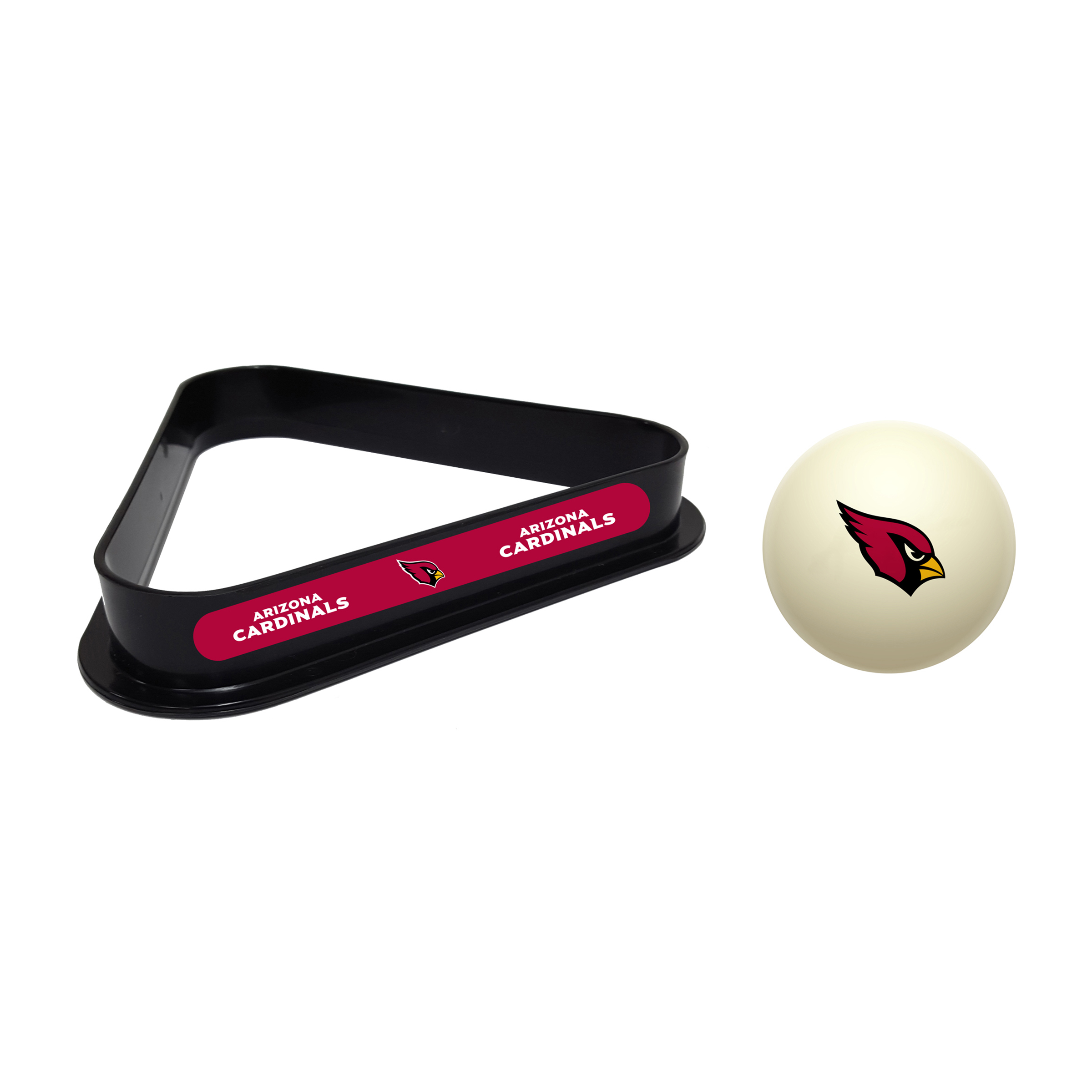 arizona cardinals triangle cue ball set