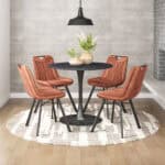Velvet Tufted Dining Chair with Steel Legs and Handle (Set of 2) 9 Velvet Tufted Dining Chair with Steel Legs and Handle (Set of 2)