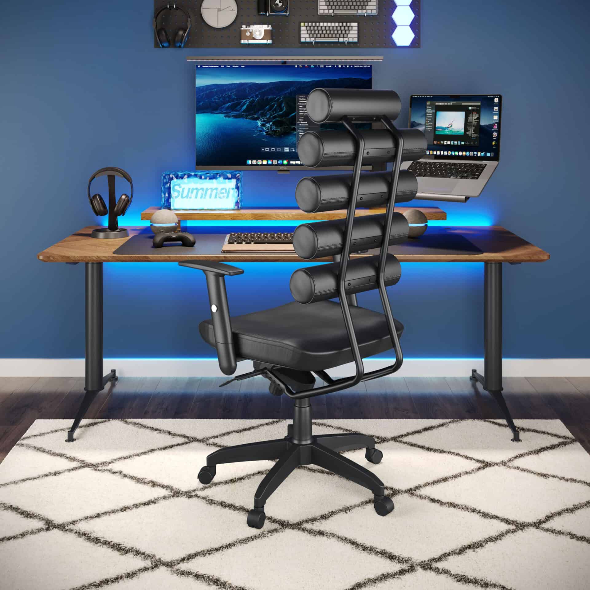 Ergonomic High-Back Office Chair with Adjustable Arms and Lumbar Support 2 Ergonomic High-Back Office Chair with Adjustable Arms and Lumbar Support - Image 2