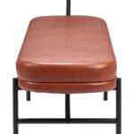 Modern Faux Leather Bench with Integrated Side Table (Seats 2) 8 Modern Faux Leather Bench with Integrated Side Table (Seats 2)
