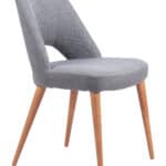 Modern Gray Dining Chair with Ash Wood Legs (Set of 2) 13 Modern Gray Dining Chair with Ash Wood Legs (Set of 2)