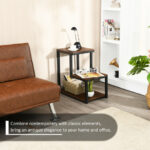 3 Tier Ladder End Table with Storage Shelves for Living Room 14 3 Tier Ladder End Table with Storage Shelves for Living Room