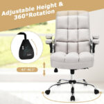 Ergonomic High Back Swivel Office Chair with Flip-up Arms