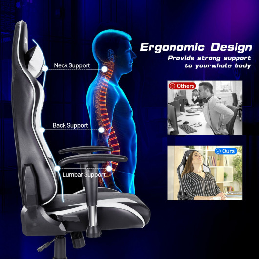 Ergonomic High Back Adjustable Racing Style Gaming Chair 7 Ergonomic High Back Adjustable Racing Style Gaming Chair - Image 7