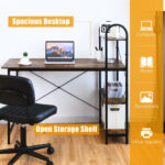 48-Inch Reversible Computer Desk with Shelves for Small Spaces 16 48-Inch Reversible Computer Desk with Shelves for Small Spaces