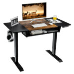 Adjustable 48 Inch Standing Desk with Keyboard Tray and Memory 16 Adjustable 48 Inch Standing Desk with Keyboard Tray and Memory