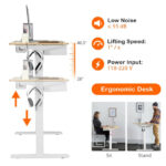 Electric Adjustable Standing Desk with USB Port and Memory Settings 21 Electric Adjustable Standing Desk with USB Port and Memory Settings