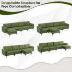 Modular L Shaped Sectional Sofa with Storage and USB Ports