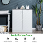 Modern Storage Sideboard Cabinet with Shelves and Doors