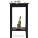Compact 2-Tier End Tables with Storage Shelf (Set of 2)