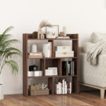 7 Cube Open Back Bookshelf with Anti-Tip Safety Features