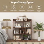 7 Cube Open Back Bookshelf with Anti-Tip Safety Features
