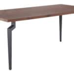 Modern Rectangular Dining Table with Steel Base and Wood Top 7 Modern Rectangular Dining Table with Steel Base and Wood Top