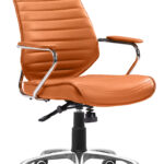 Orange Low Back Office Chair with Adjustable Height and Tilt 9 Orange Low Back Office Chair with Adjustable Height and Tilt