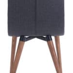 Mid-Century Modern Gray Dining Chair with Walnut Wood Legs (Set of 2) 12 Mid-Century Modern Gray Dining Chair with Walnut Wood Legs (Set of 2)