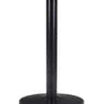Round Pedestal Bistro Table with Brown and Black Finish