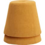 Yellow Ottoman with Solid Wood Frame and Stackable Design 10 Yellow Ottoman with Solid Wood Frame and Stackable Design