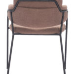 Mid-Century Modern Brown Dining Chair with Armrests (Set of 2) 18 Mid-Century Modern Brown Dining Chair with Armrests (Set of 2)